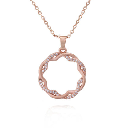 Small Intertwined Circles Pendant - HK Jewels