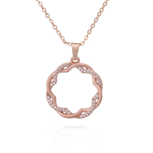 Small Intertwined Circles Pendant - HK Jewels