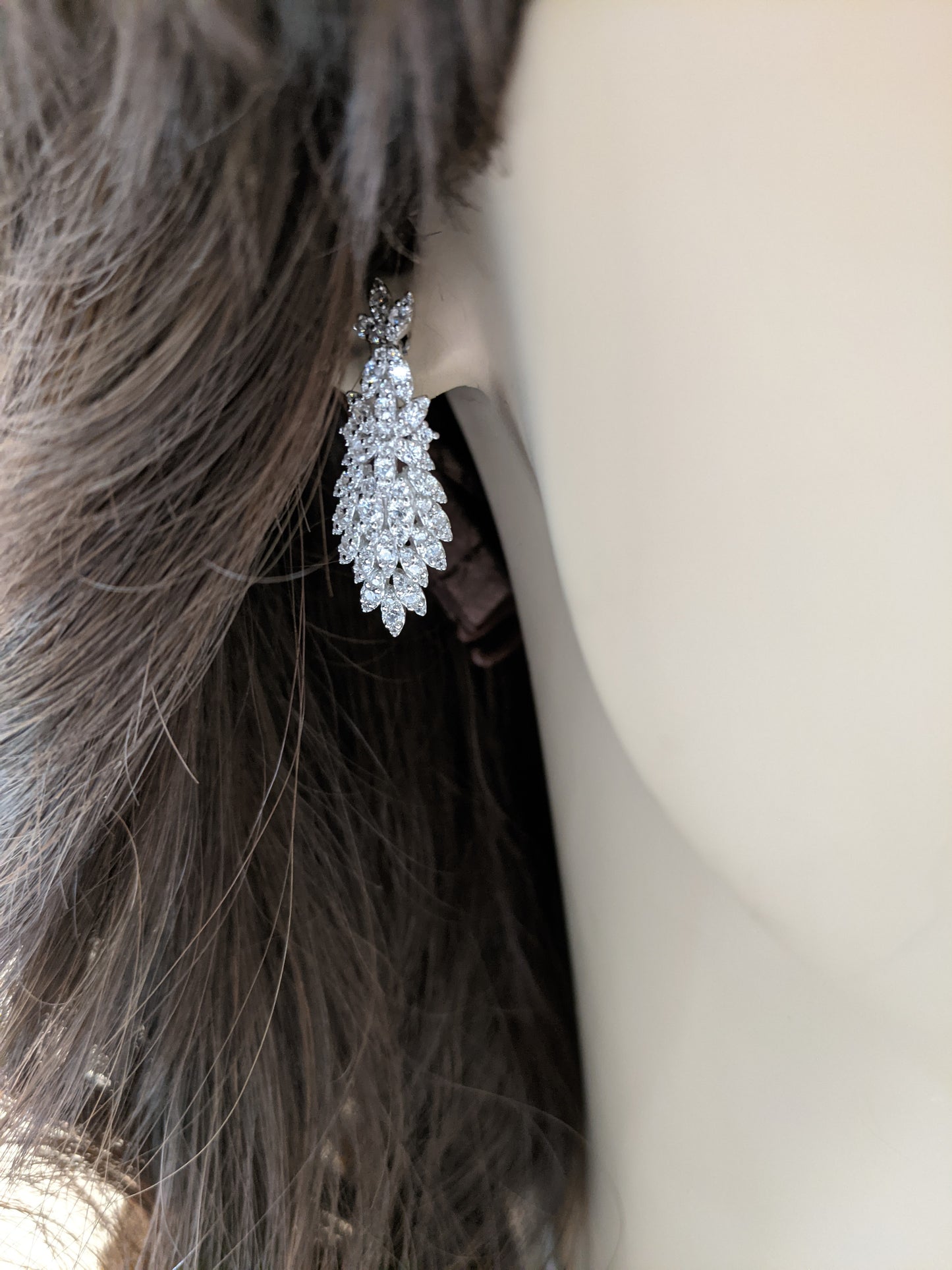 Sterling Silver Leaf Earrings - HK Jewels