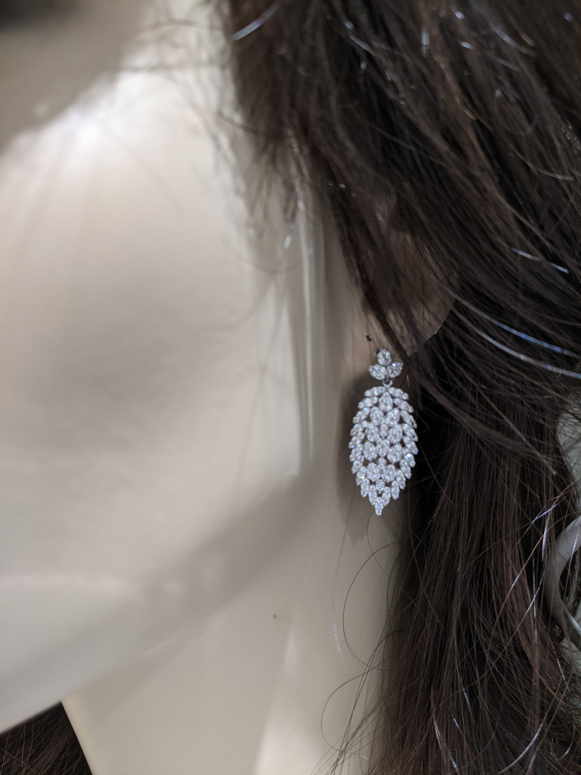 Sterling Silver Leaf Earrings - HK Jewels
