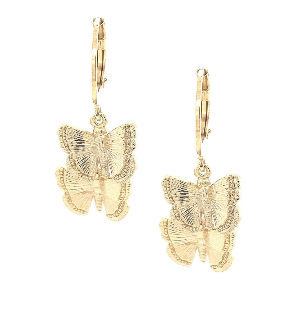 Surgical Steel Double Butterfly Earring - HK Jewels