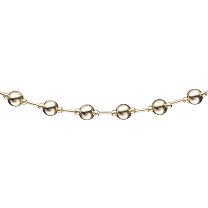 Gold Filled Bar With Gold Balls Children's Bracelet - HK Jewels