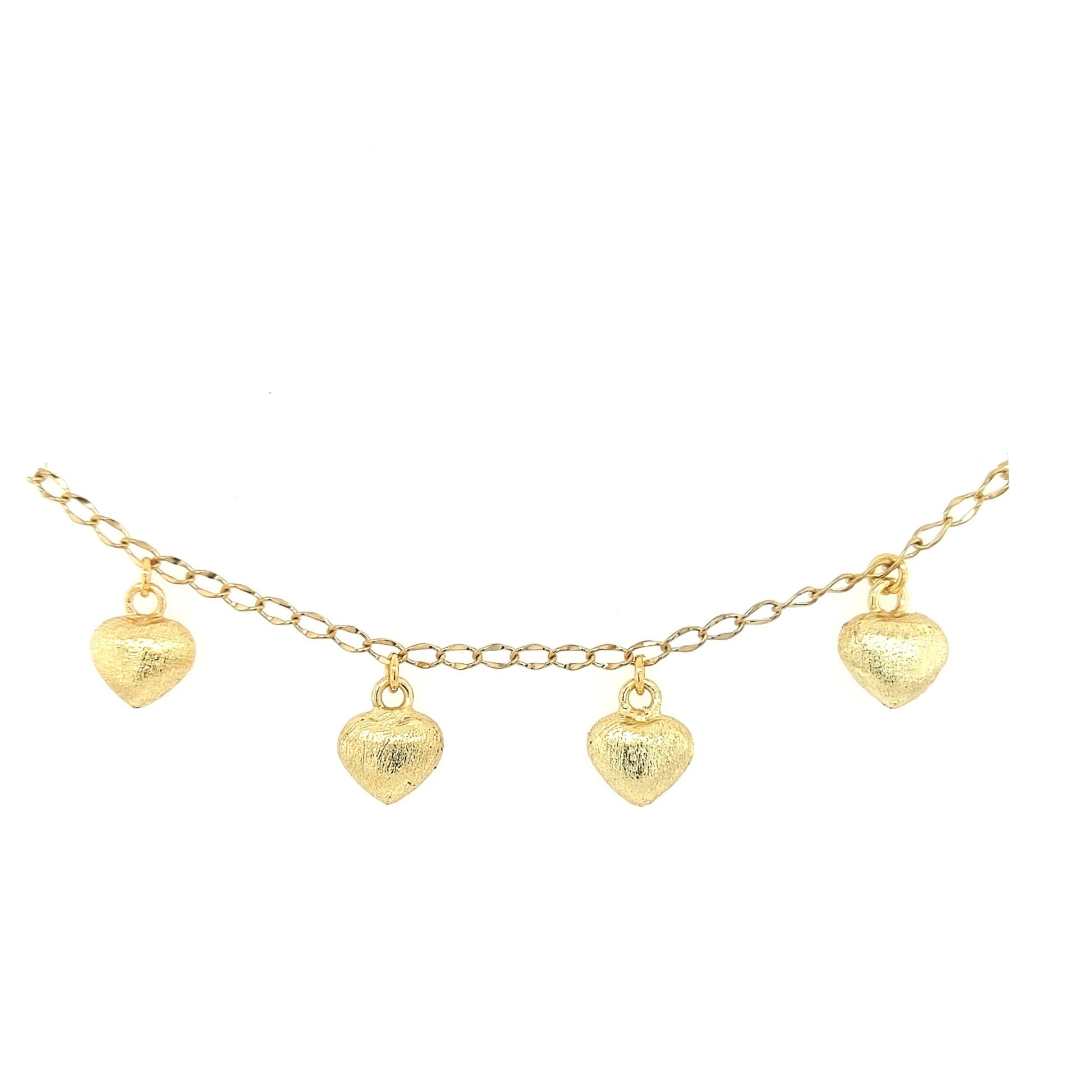 Puffy Heart Charm Bracelet - HK Jewels