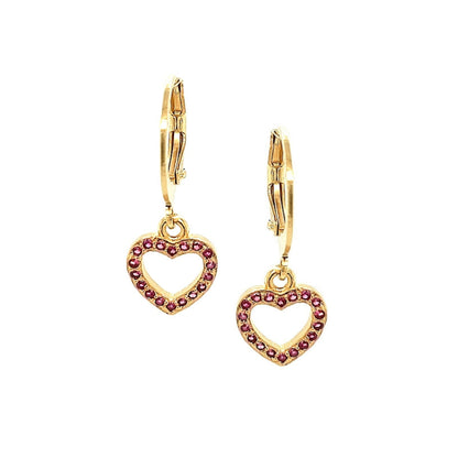 Surgical Steel Small Open CZ Heart Earring - HK Jewels