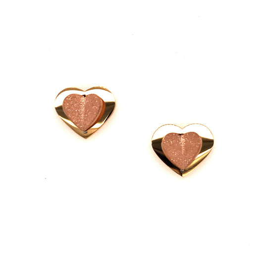 Surgical Steel 3D Heart Stud - HK Jewels