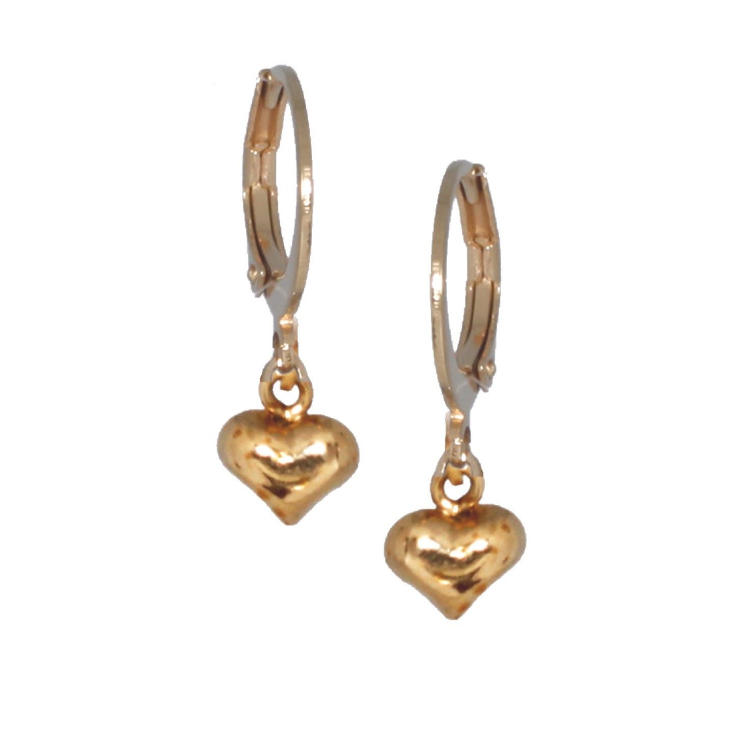 Surgical Steel Single Small Puffy Heart Earring - HK Jewels