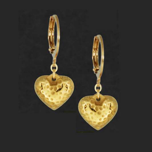 Surgical Steel Large Puffy Heart Earring - HK Jewels