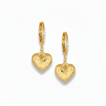 Surgical Steel Large Puffy Heart Earring - HK Jewels