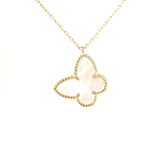 Sterling Silver Butterfly Necklace - HK Jewels