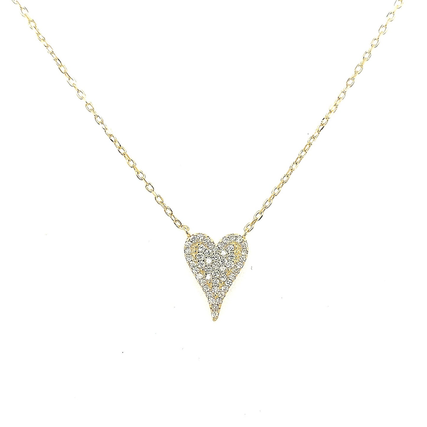 Sterling Silver MicroPavé Butterfly With CZs Necklace - HK Jewels