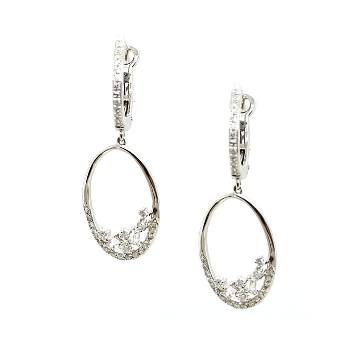14K Gold And Diamond Huggie Earring - HK Jewels