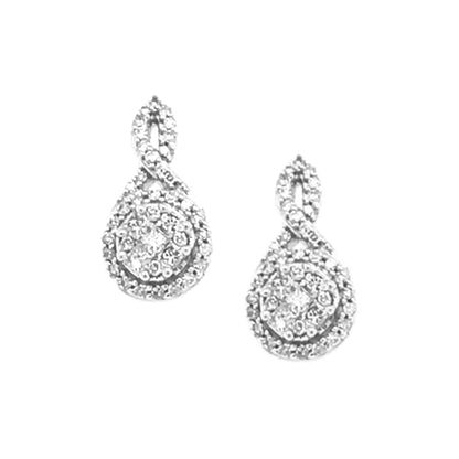 10k Diamond Small  Drop Earring - HK Jewels