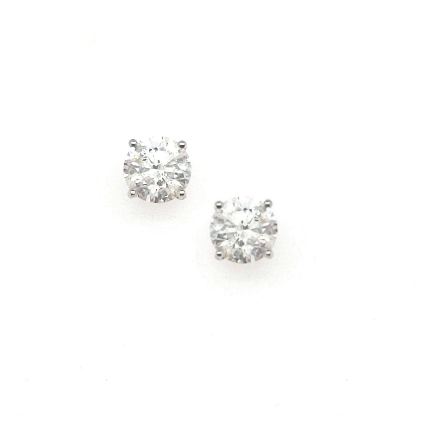 14K Gold Clarity Enhanced Diamond Stud Earrings - HK Jewels