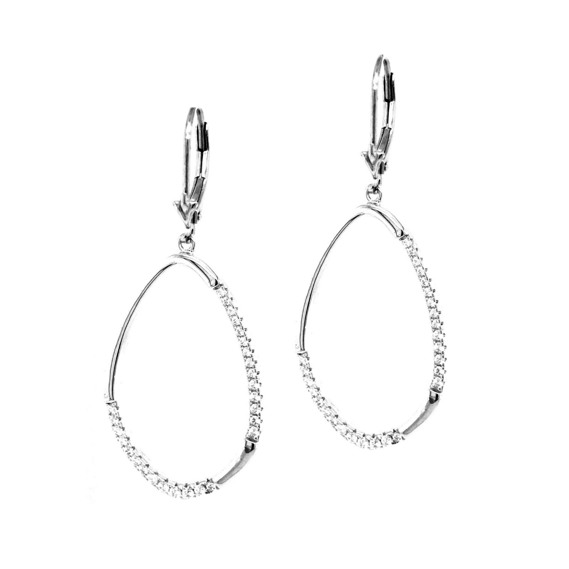 Sterling Silver Teardrop Earring - HK Jewels