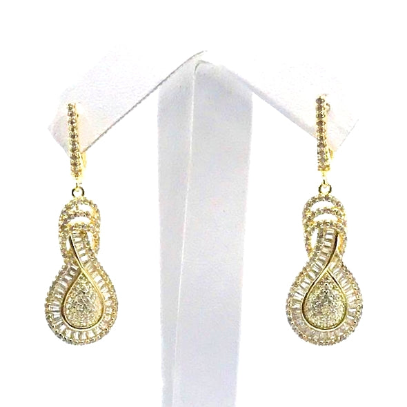 Sterling Silver Swirl Earrings - HK Jewels