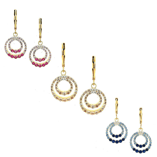 Ombre Circle Earring - HK Jewels