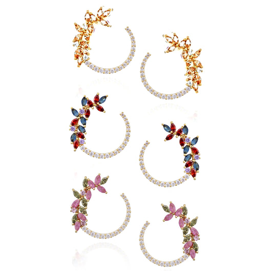 Open Wreath Stud Earring - HK Jewels