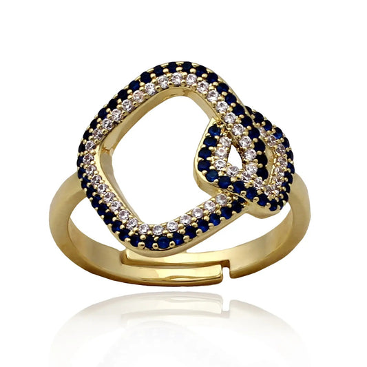 Linked Squares Ring - HK Jewels