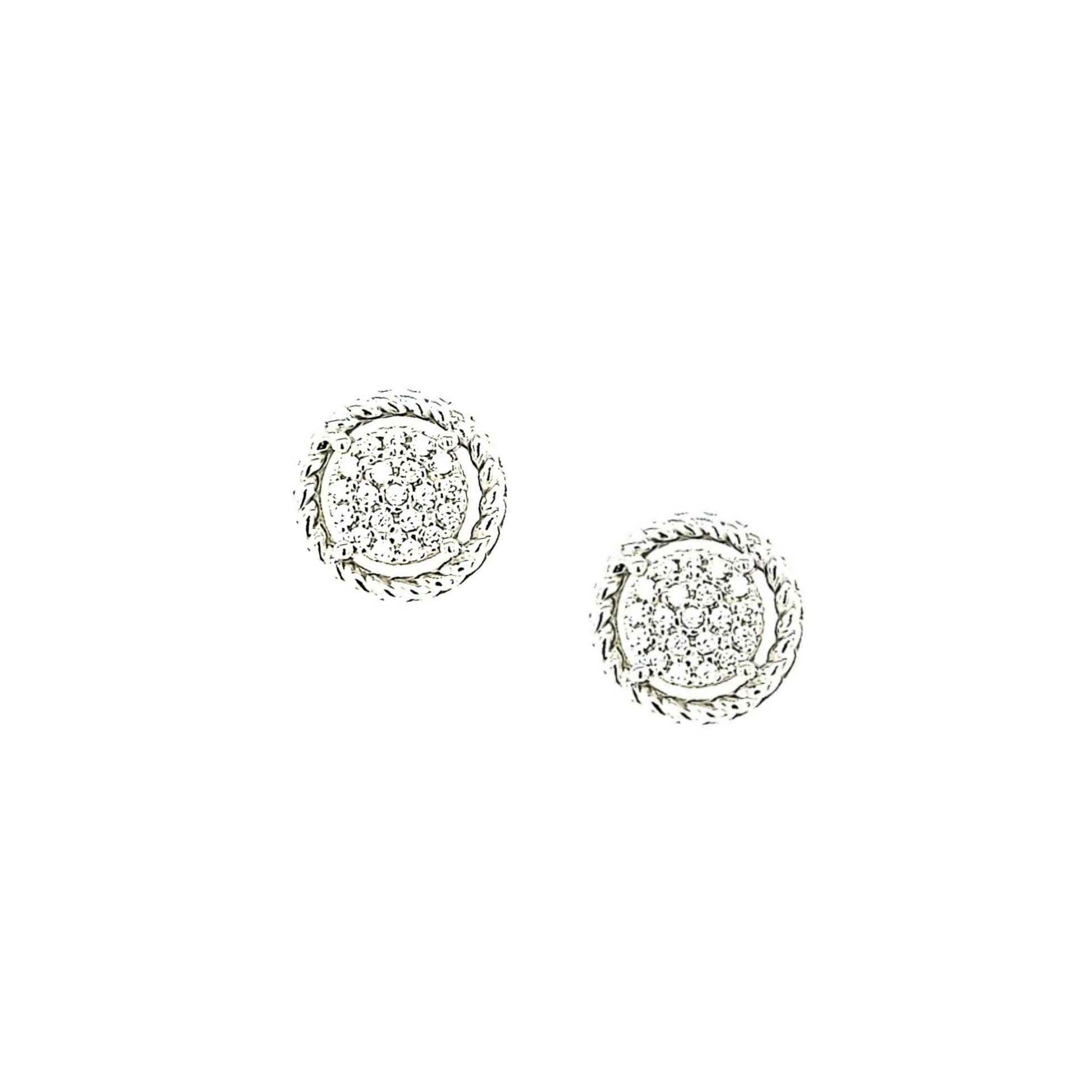 Sterling Silver Round Studs - HK Jewels