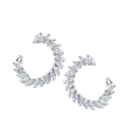 Sterling Silver Loop Earrings - HK Jewels