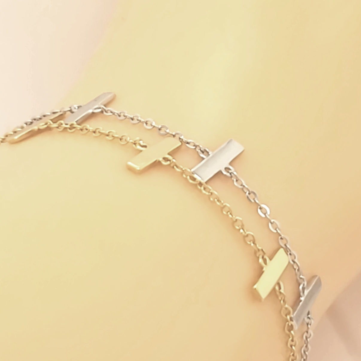 Sterling Silver Bar Bracelet - HK Jewels