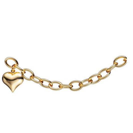 Gold Plated Shiny Large Link  Bracelet - HK Jewels