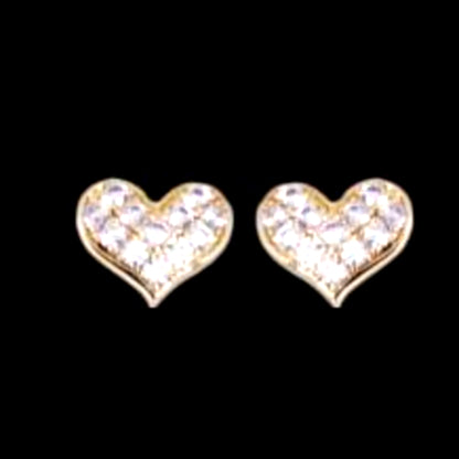 Surgical Steel Heart Stud Earrings - HK Jewels