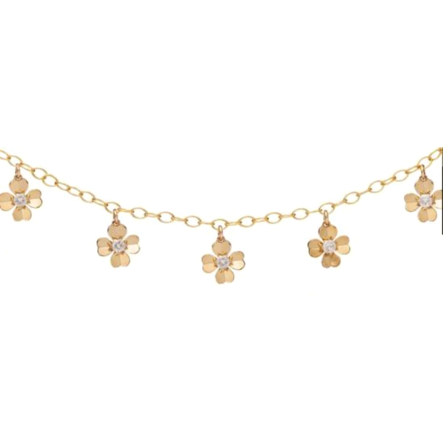 Gold Filled Flower Charm Children's Bracelet - HK Jewels