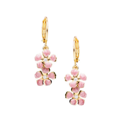 Surgical Steel Double Flower Earring - HK Jewels