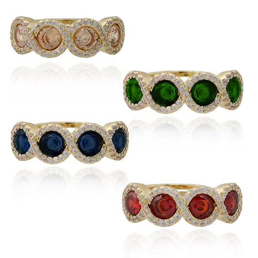 Four Stone Twist Ring - HK Jewels