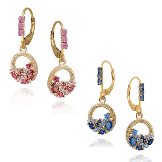 Surgical Steel Half Full Round Earrings - HK Jewels