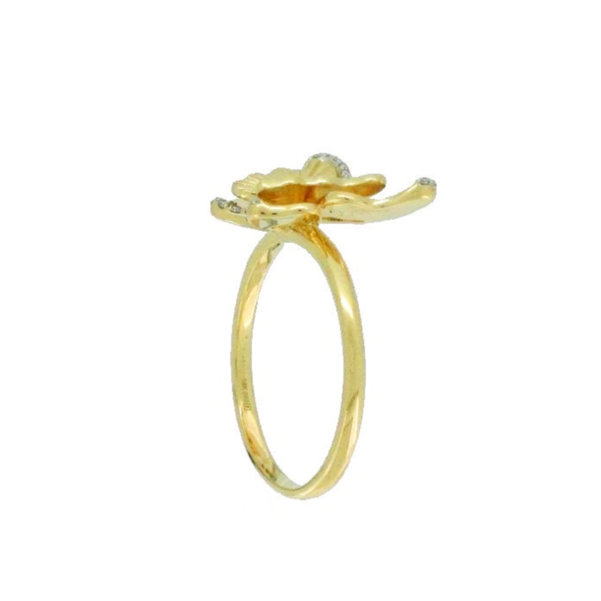 14K Gold Butterfly Ring - HK Jewels