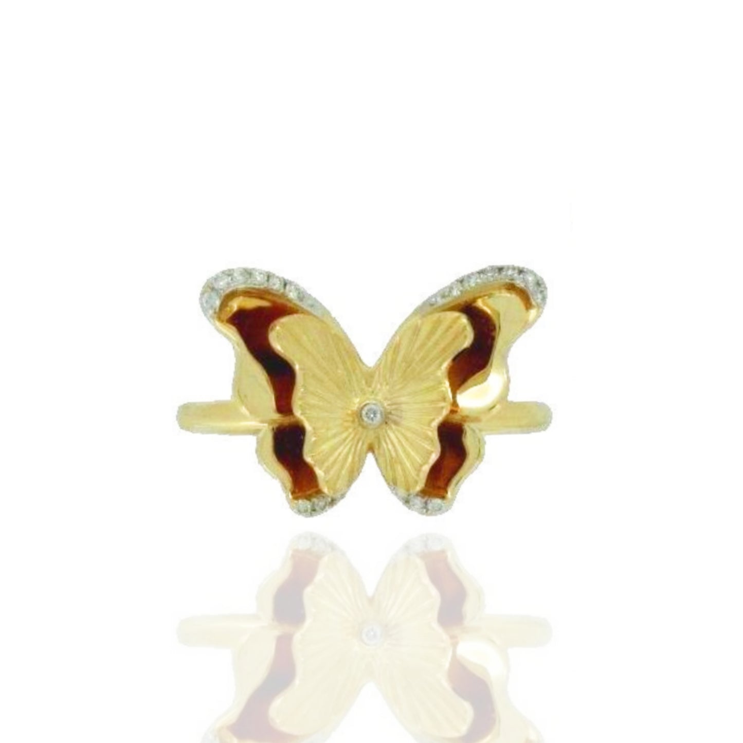 14K Gold Butterfly Ring - HK Jewels