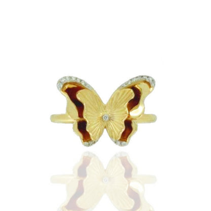 14K Gold Butterfly Ring - HK Jewels