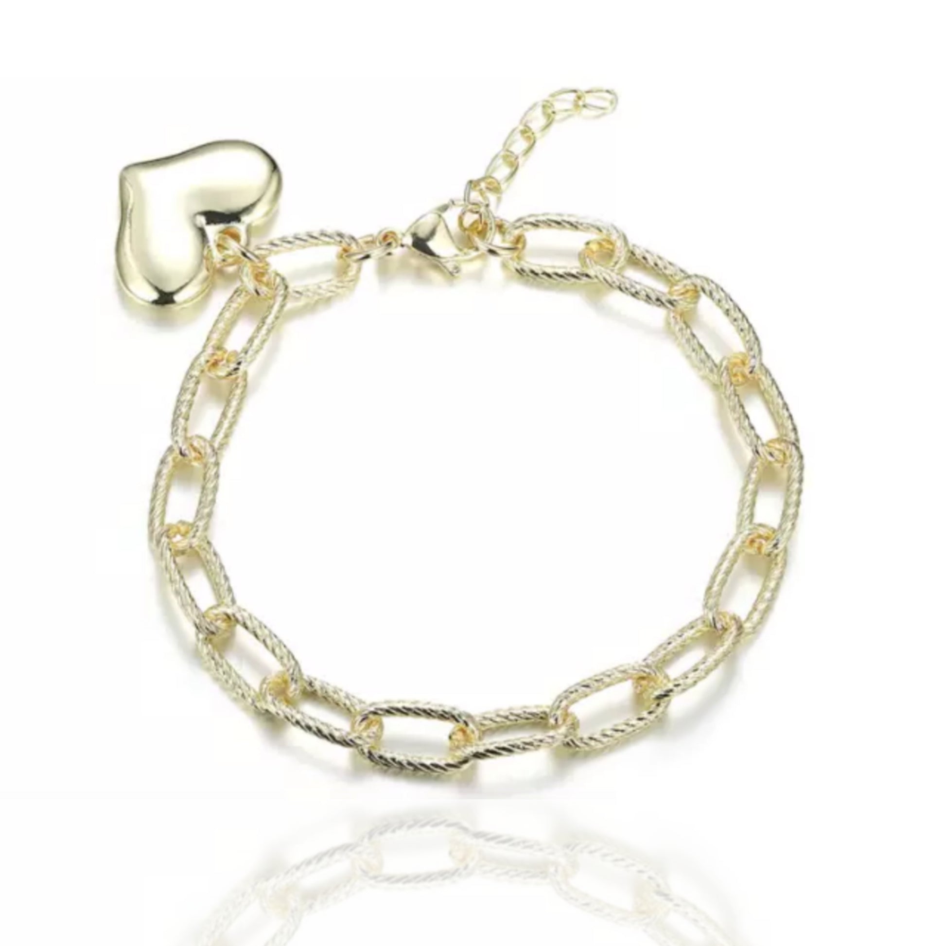 Gold Plated Large Link Bracelet - HK Jewels