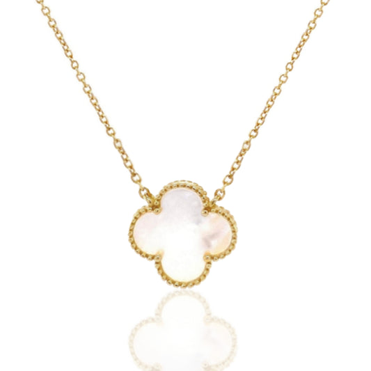 Sterling Silver Clover Necklace - HK Jewels