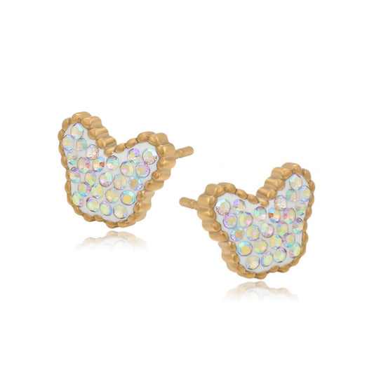 Surgical Steel Butterfly Stud Post Earrings - HK Jewels