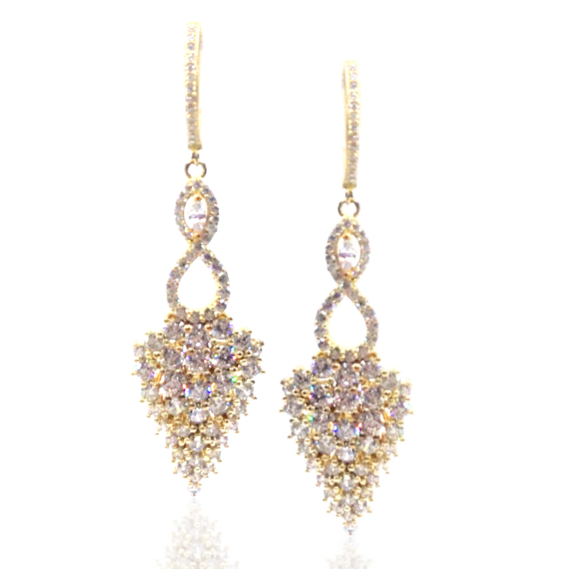 Gold Plated Sterling Silver Earrings - HK Jewels