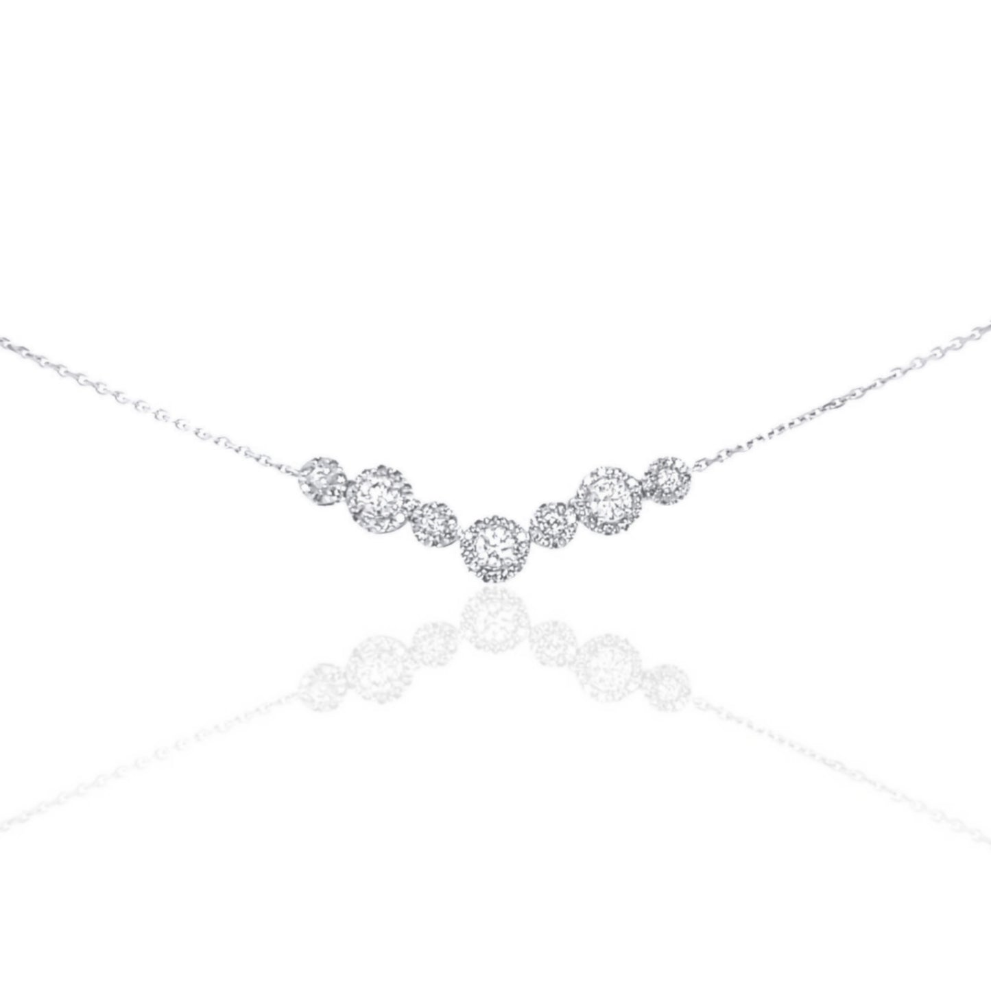 10K Small Circles Bar Necklace - HK Jewels