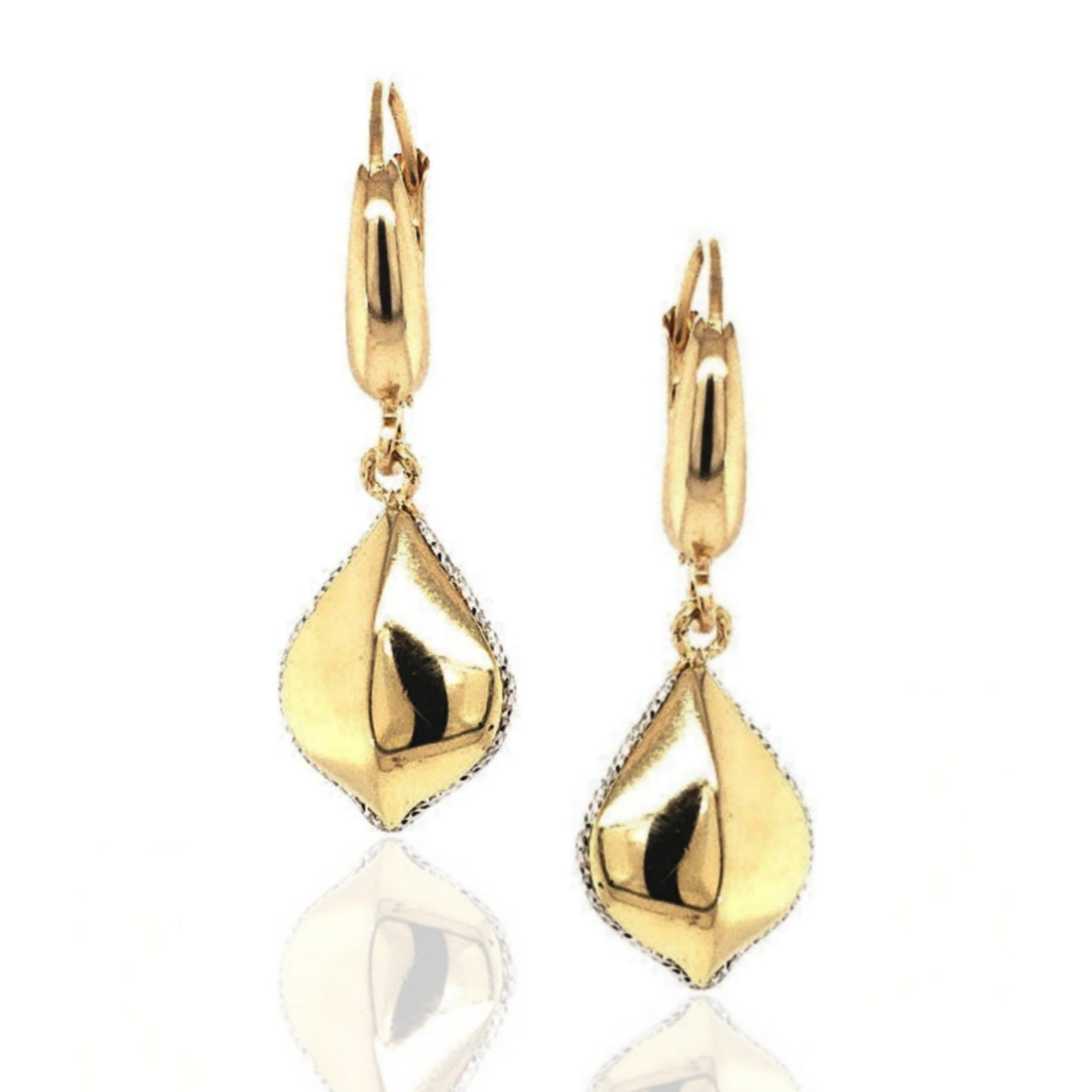 14K Small Teardrop Earrings - HK Jewels