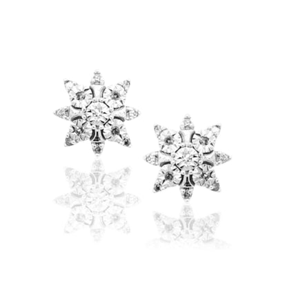 10K Gold And Diamond Stud Earrings - HK Jewels