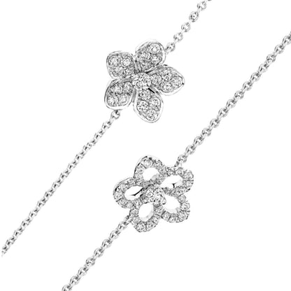Sterling Silver 4 Flower Bracelet - HK Jewels