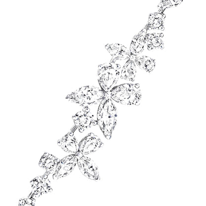 Sterling Silver Elegant Butterfly Bracelet - HK Jewels