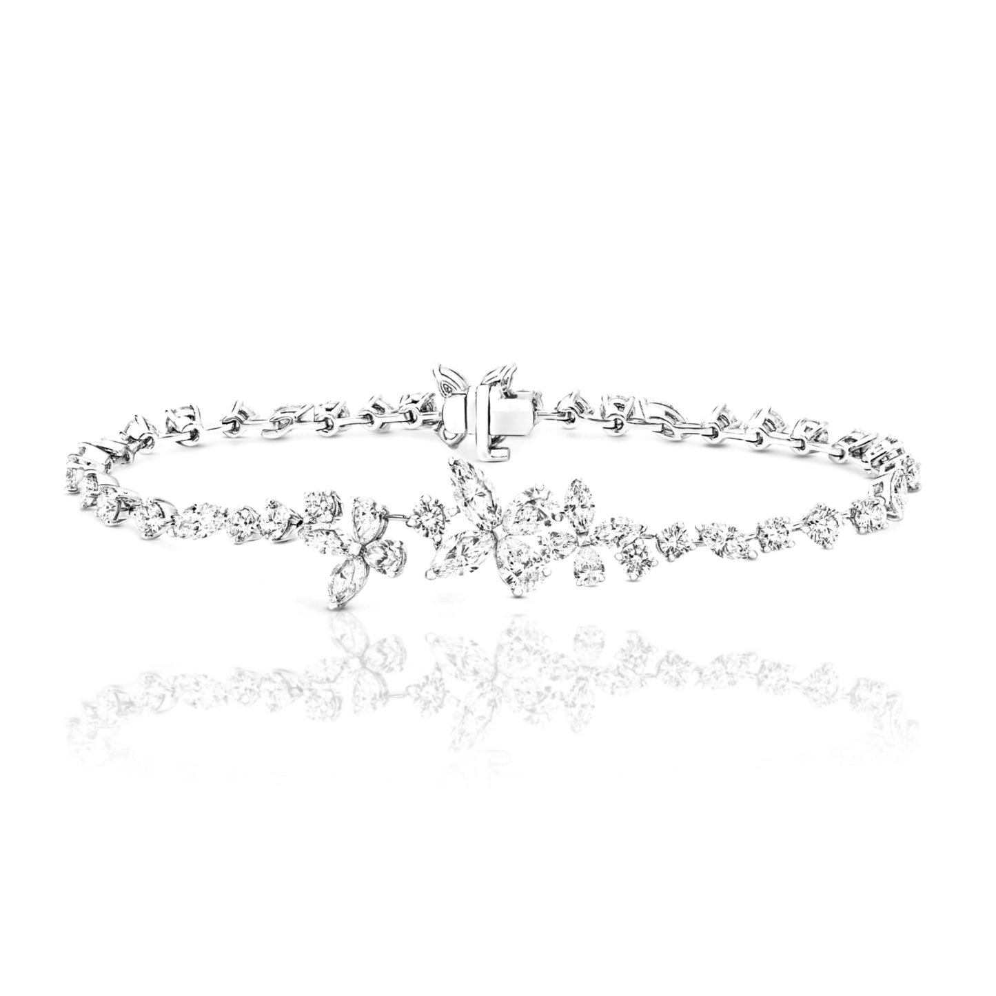 Sterling Silver Elegant Butterfly Bracelet - HK Jewels
