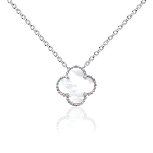 Sterling Silver Clover Necklace - HK Jewels