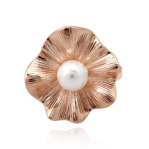 Ruffled Oyster Pearl Ring - HK Jewels