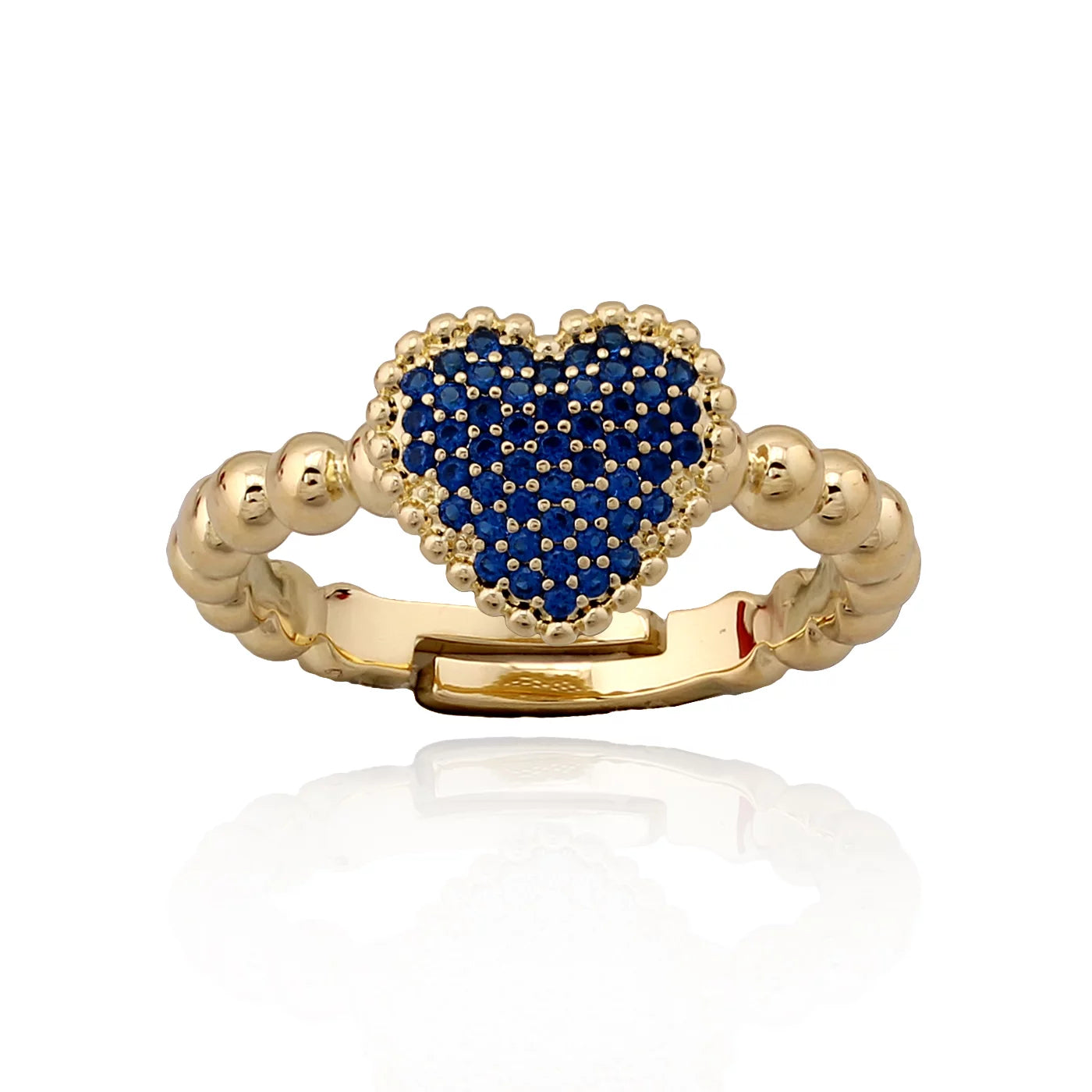 CZ Heart Pillow Ring - HK Jewels