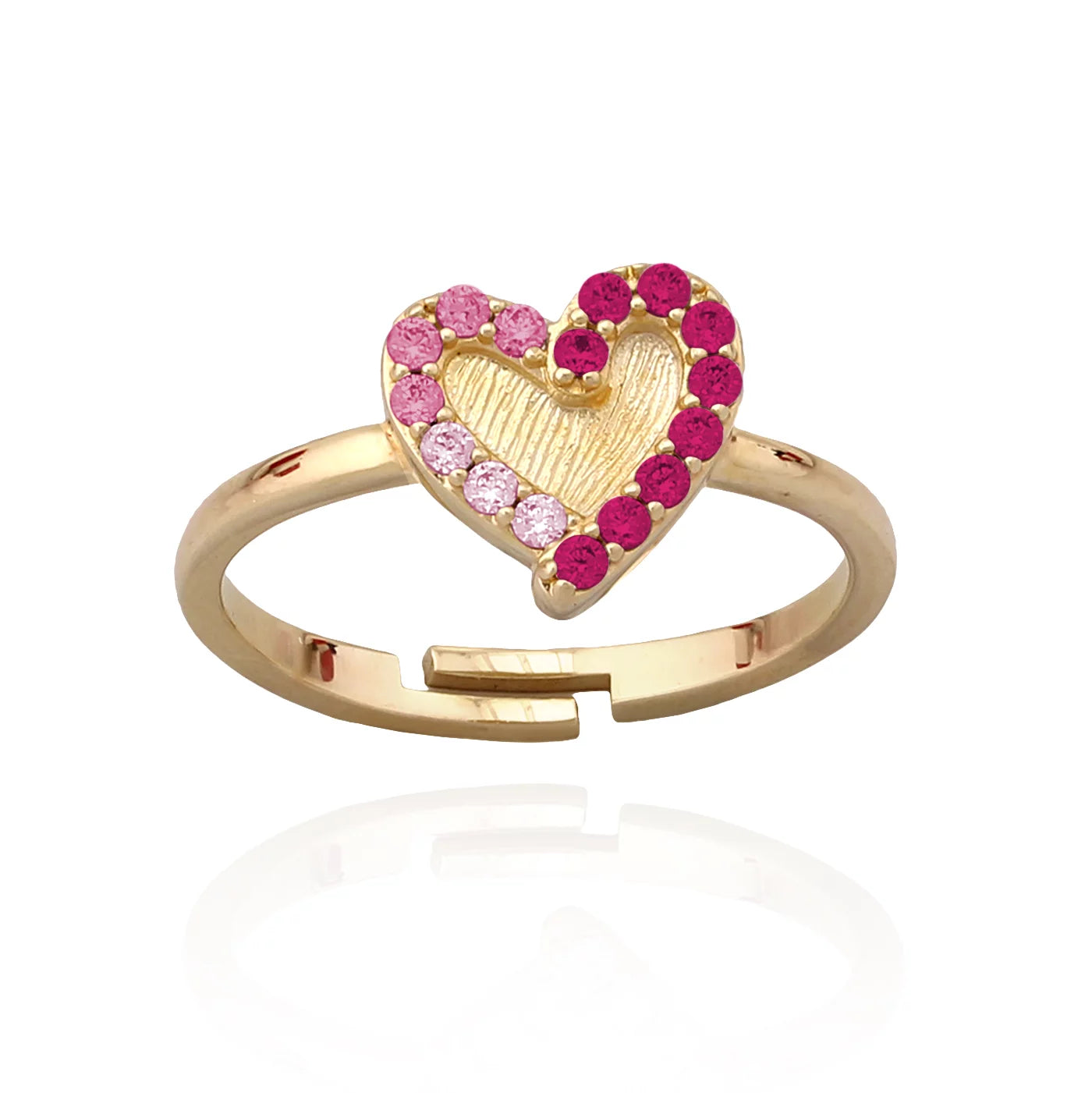 Brushed Heart Ring - HK Jewels