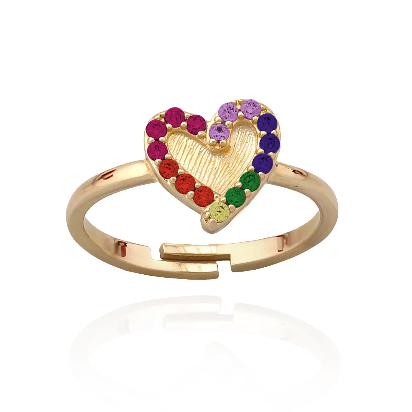 Brushed Heart Ring - HK Jewels