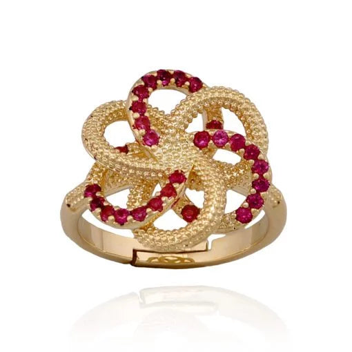 Spiral Flower Ring - HK Jewels